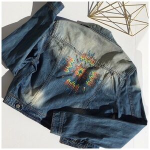 Neon Aztec Design Jacket